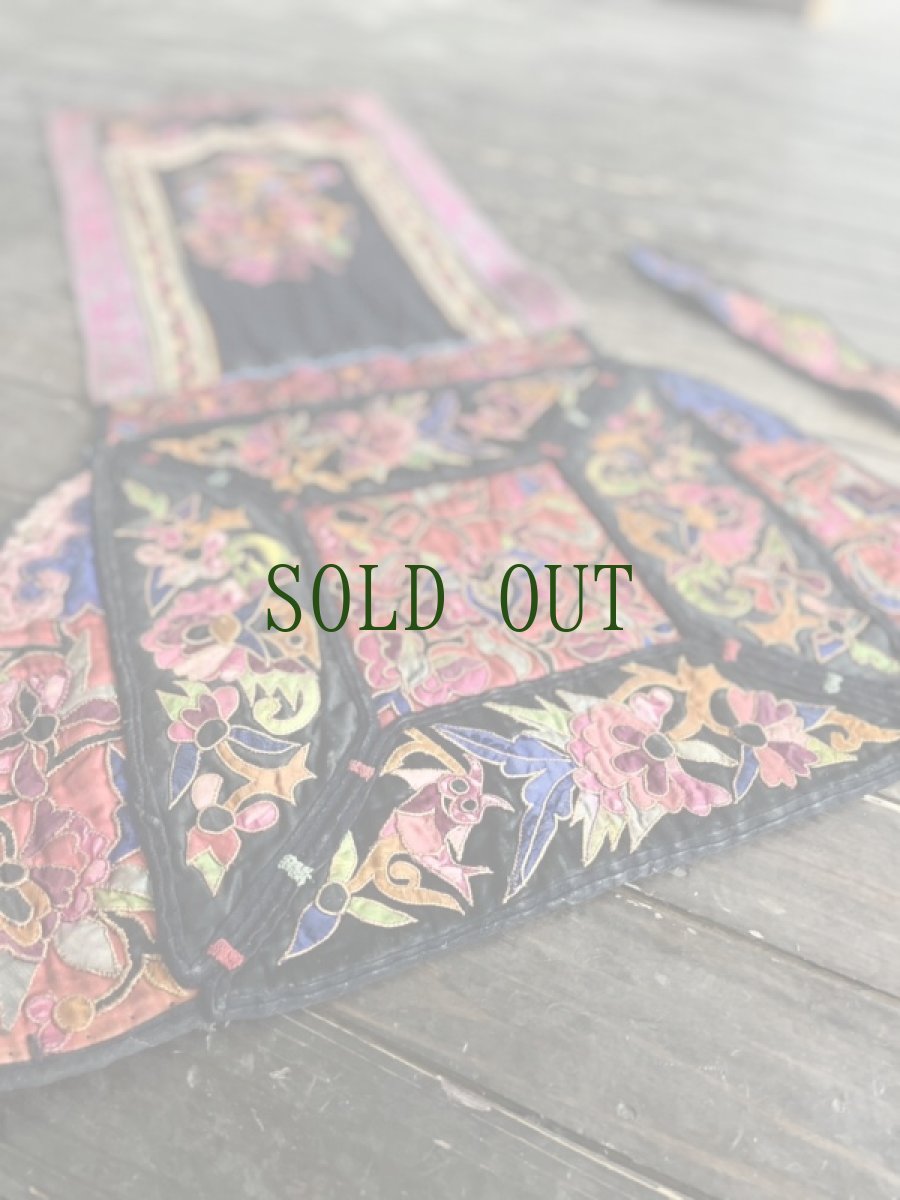 画像14: 貴州省三都水族（shui ・スイ族）背帯（おんぶ布・おくるみ）　アンティーク (14)