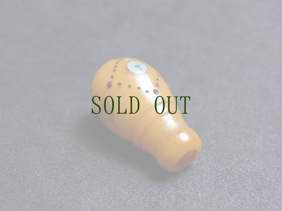 画像2: グル玉　(数珠用親玉)　チベタンＭＡＬＡパーツ　羚羊骨製　 (2)