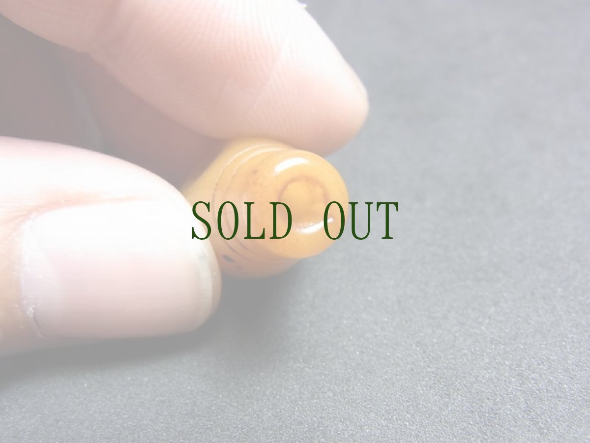 画像5: グル玉　(数珠用親玉)　チベタンＭＡＬＡパーツ　羚羊骨製　 (5)