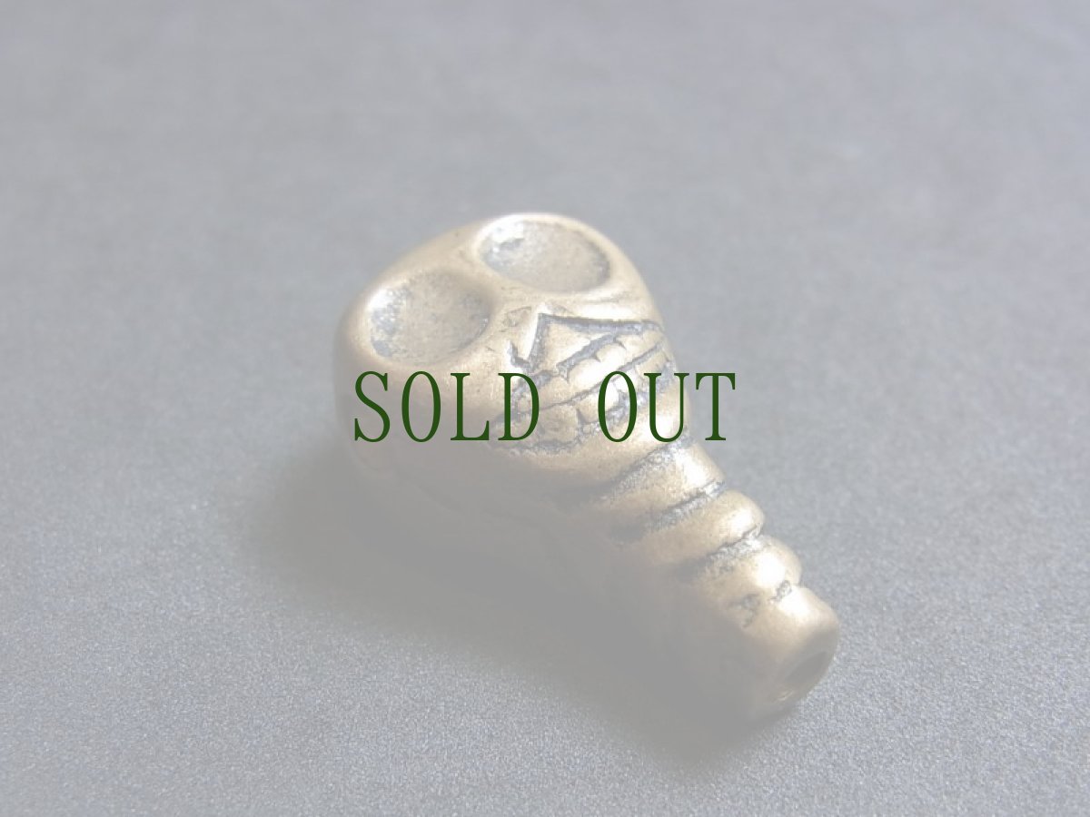 画像2: チベタンスカル（ルンゴ）型　グル玉　(数珠用親玉)　真鍮製 (2)