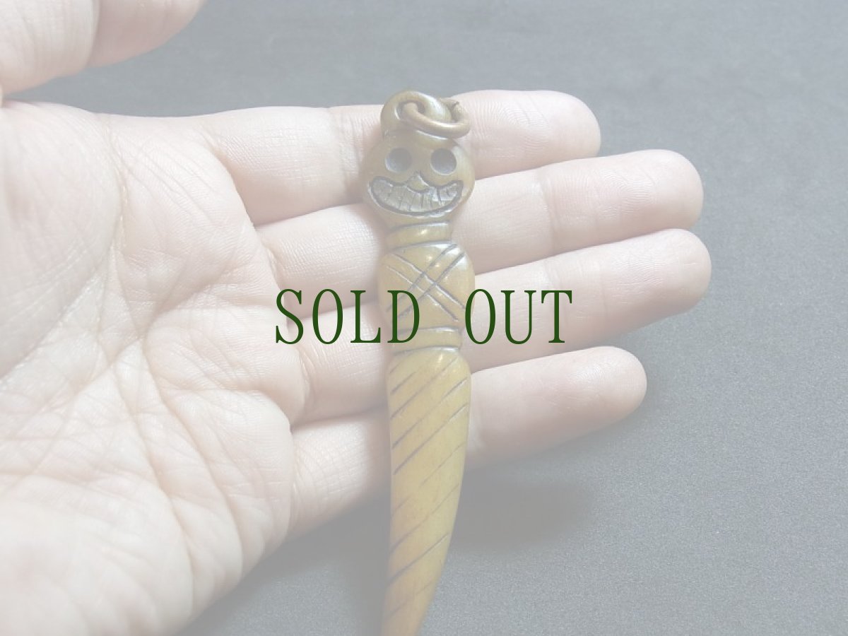 画像6: チベット密教　カンルゥ（རྐང་རུས ）の根付　(tibetan old gangru )　数珠飾り・ブルパデザイン (6)