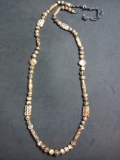 画像3: ミゾラムのパムテックビーズの一連ネックレス（Old Puntek beads Mizzoram Burma） (3)