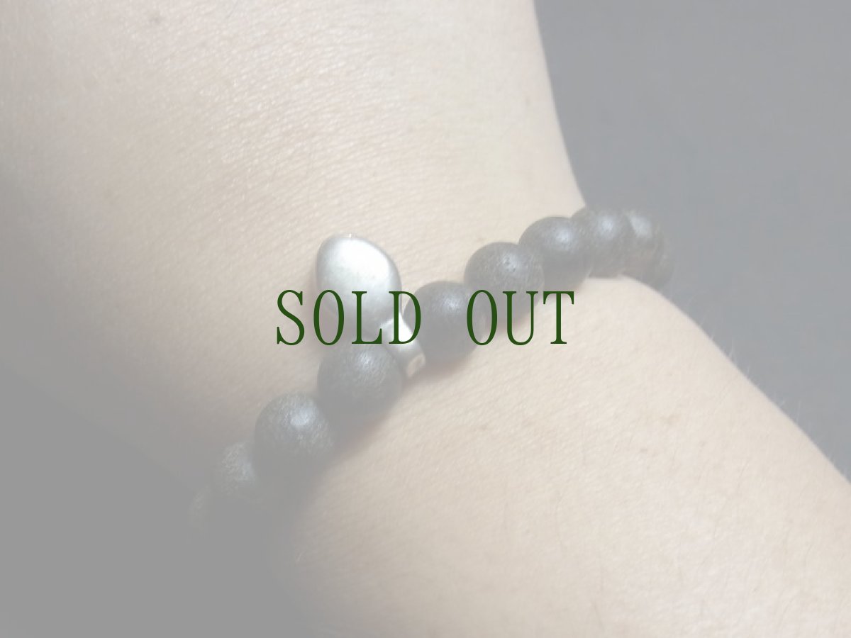 画像11: パムテックビーズ（Old Puntek bead Mizzoraｍ）と沈香木珠のブレスレット (11)