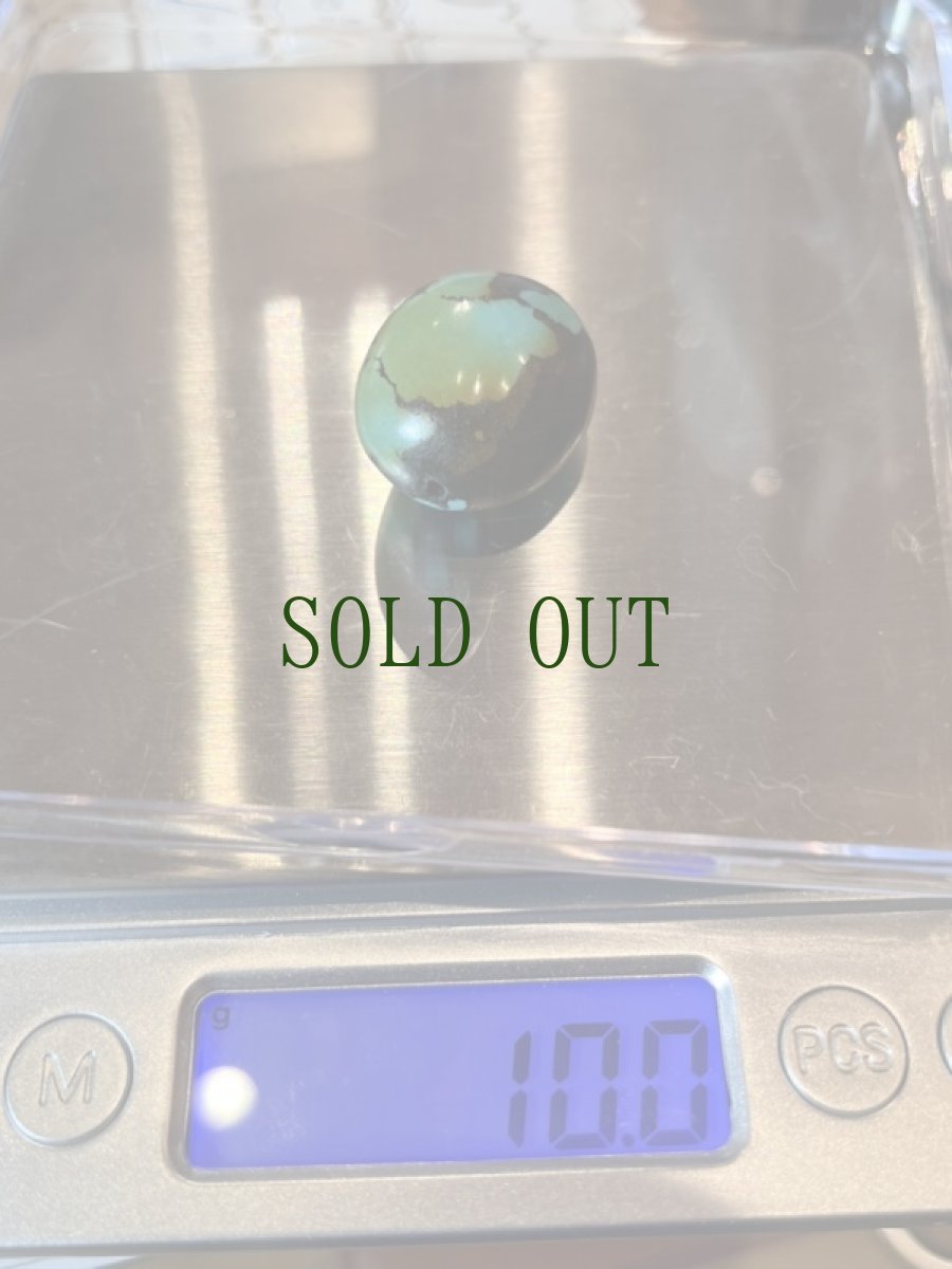 画像10: TIbetan old turquoise   チベタンターコイズ(yu)　と古代瑠璃珠（ガラス玉）の首飾り (10)