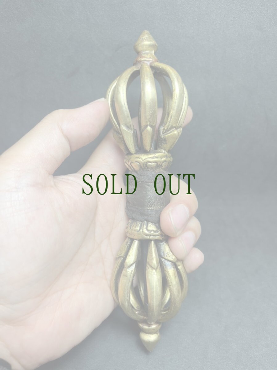 画像6: チベット密教法具ドルジェ（金剛杵・九鈷杵・ヴァジュラ）　箱付き (6)