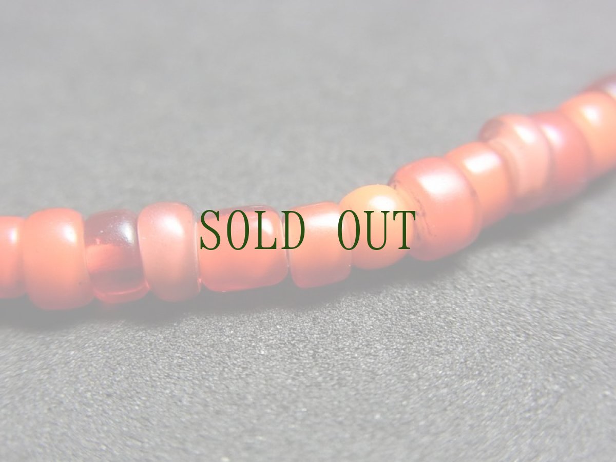 画像8: チベタンスカル（ルンゴ/天鉄)と　ヴェネツィアホワイトハート（Old Venetian  glass beads）のブレスレット (8)