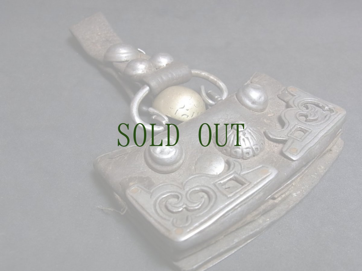 画像2: チベットの火打ち鎌・火打石付き（メチャ）Tibetan fire starter.　アンティーク (2)