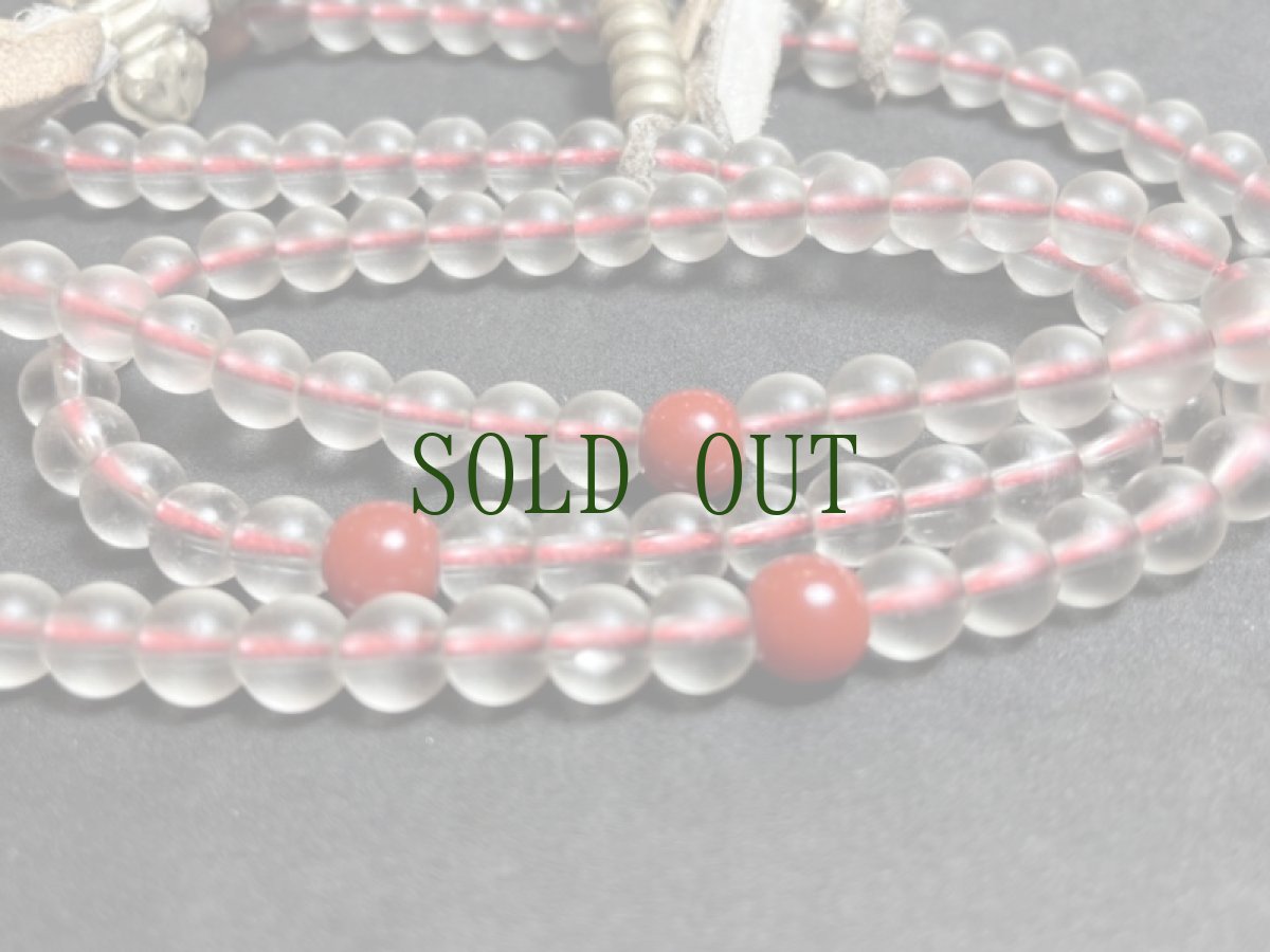 画像5: チベット・水晶玉とカウンターの御数珠　( TIbetan old crystal beads  mala )　108 玉 ビンテージ (5)