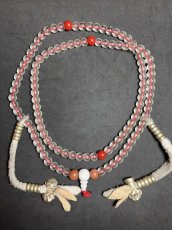 画像2: チベット・水晶玉とカウンターの御数珠　( TIbetan old crystal beads  mala )　108 玉 ビンテージ (2)
