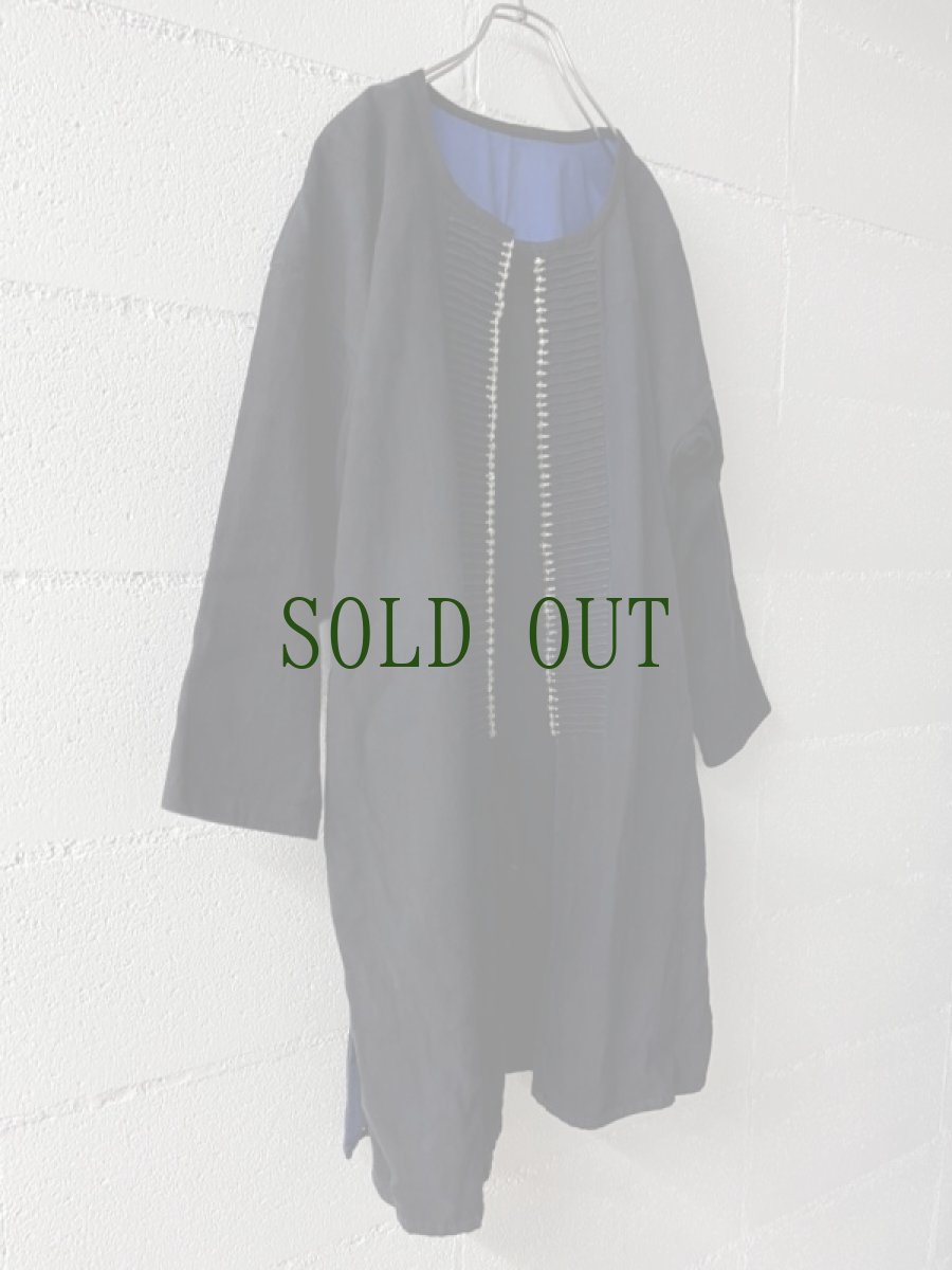 画像2: 雲南省金平県瑶族（jing ping yao）ヤオ族藍染ジャケット（綿麻製・ユニセックス）ビンテージ (2)