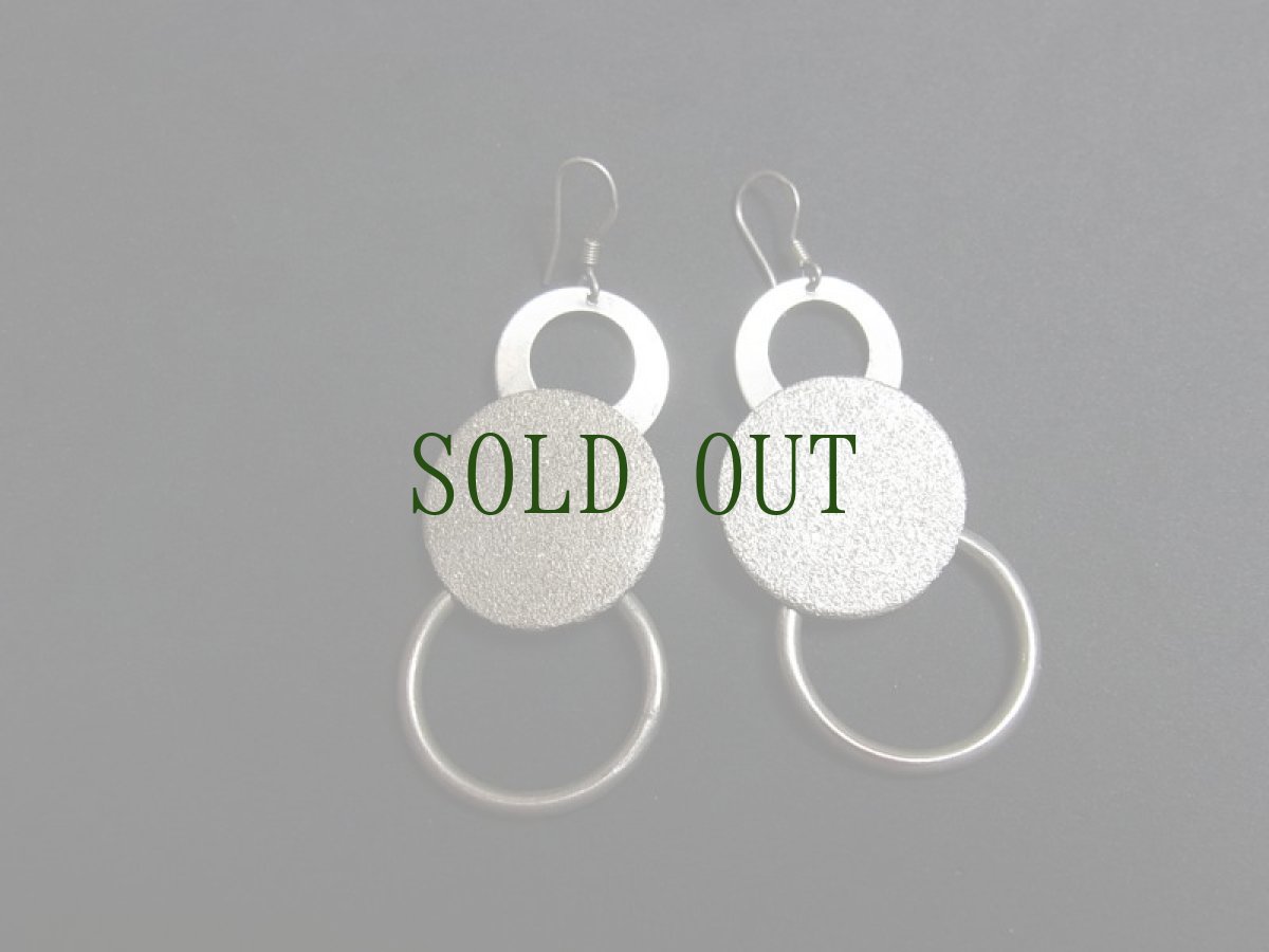 画像2: 貴州苗族（ミャオ族）の苗銀製トライバルピアス　 (2)