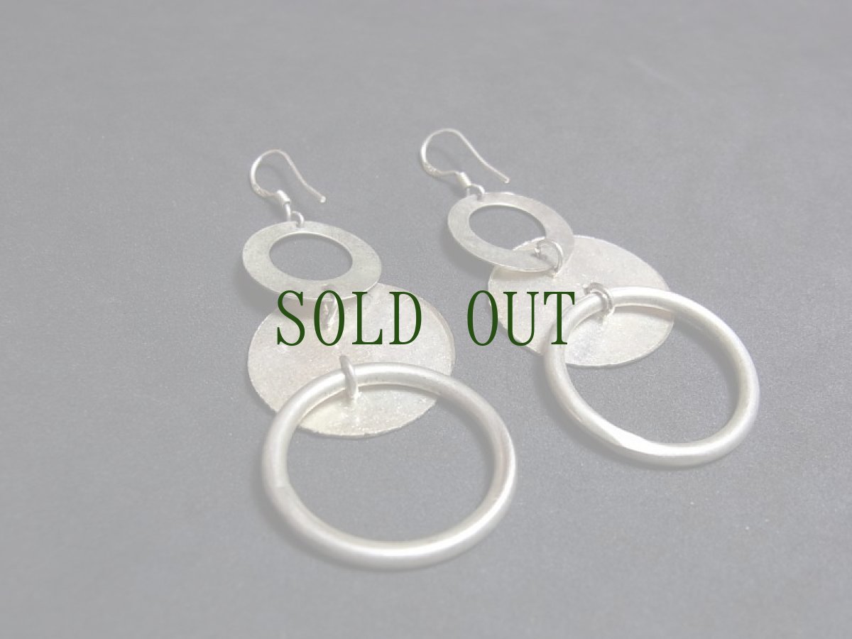 画像4: 貴州苗族（ミャオ族）の苗銀製トライバルピアス　 (4)