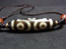 画像6: ジービーズ(Tibetan dzi beads)十字六眼（6アイ）とペマラカの首飾り (6)
