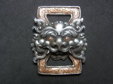 画像1: 経文鍵・ tibetan fibula thogchag・トクチャ(天鉄・鉄製)　センゲ・獅子（饕餮） (1)