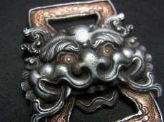 画像3: 経文鍵・ tibetan fibula thogchag・トクチャ(天鉄・鉄製)　センゲ・獅子（饕餮） (3)