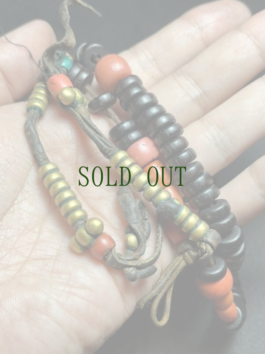 画像6: チベット・老椰子玉とカウンター、シェルパコーラルの御数珠　(TIbetan old palm beads  mala )　 (6)
