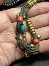 画像8: チベット・老椰子玉とカウンター、シェルパコーラルの御数珠　(TIbetan old palm beads  mala )　 (8)