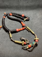 画像3: チベット・老椰子玉とカウンター、シェルパコーラルの御数珠　(TIbetan old palm beads  mala )　 (3)