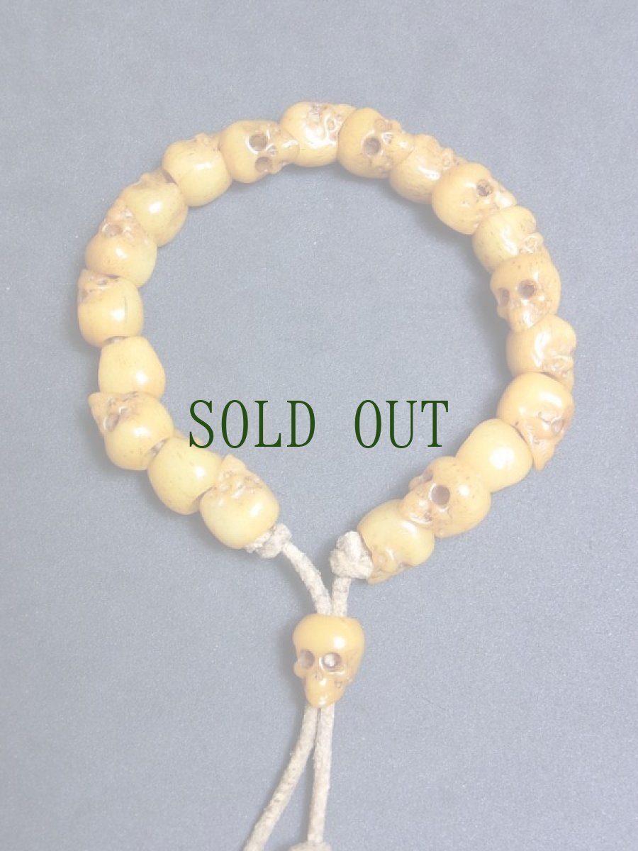 画像4: チベット・ヤクの骨珠の念珠ブレスレット　（チベタンスカル（ルンゴ）） (4)