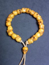 画像4: チベット・ヤクの骨珠の念珠ブレスレット　（チベタンスカル（ルンゴ）） (4)
