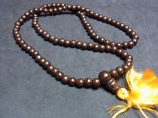 画像3: 木珠（Tibetan wood beads MALA）の108珠念珠　6mm玉 (3)