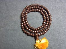 画像2: 木珠（Tibetan wood beads MALA）の108珠念珠　6mm玉 (2)