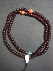 画像3: 菩提根のチベット念珠（Tibetan old bodhi roots mala）　カム・チベット (3)