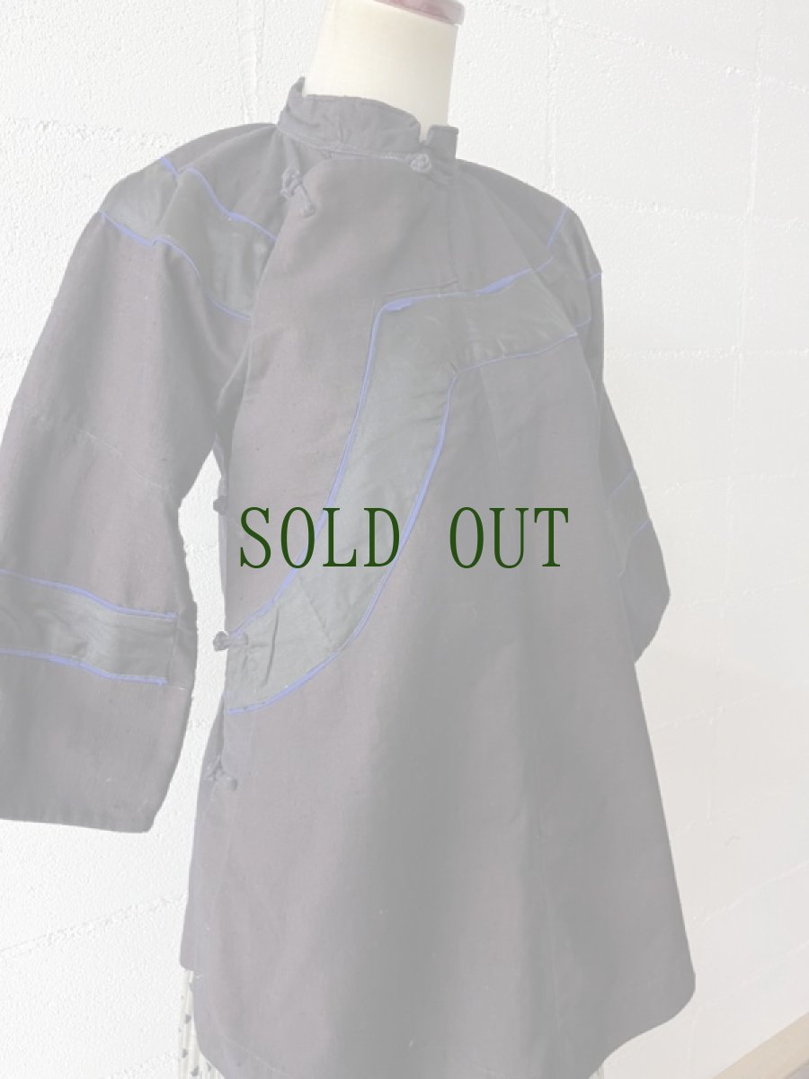 画像4: 貴州省 黔東苗族（ミャオ族） 　木綿・藍染 上衣（ビンテージ）　 (4)