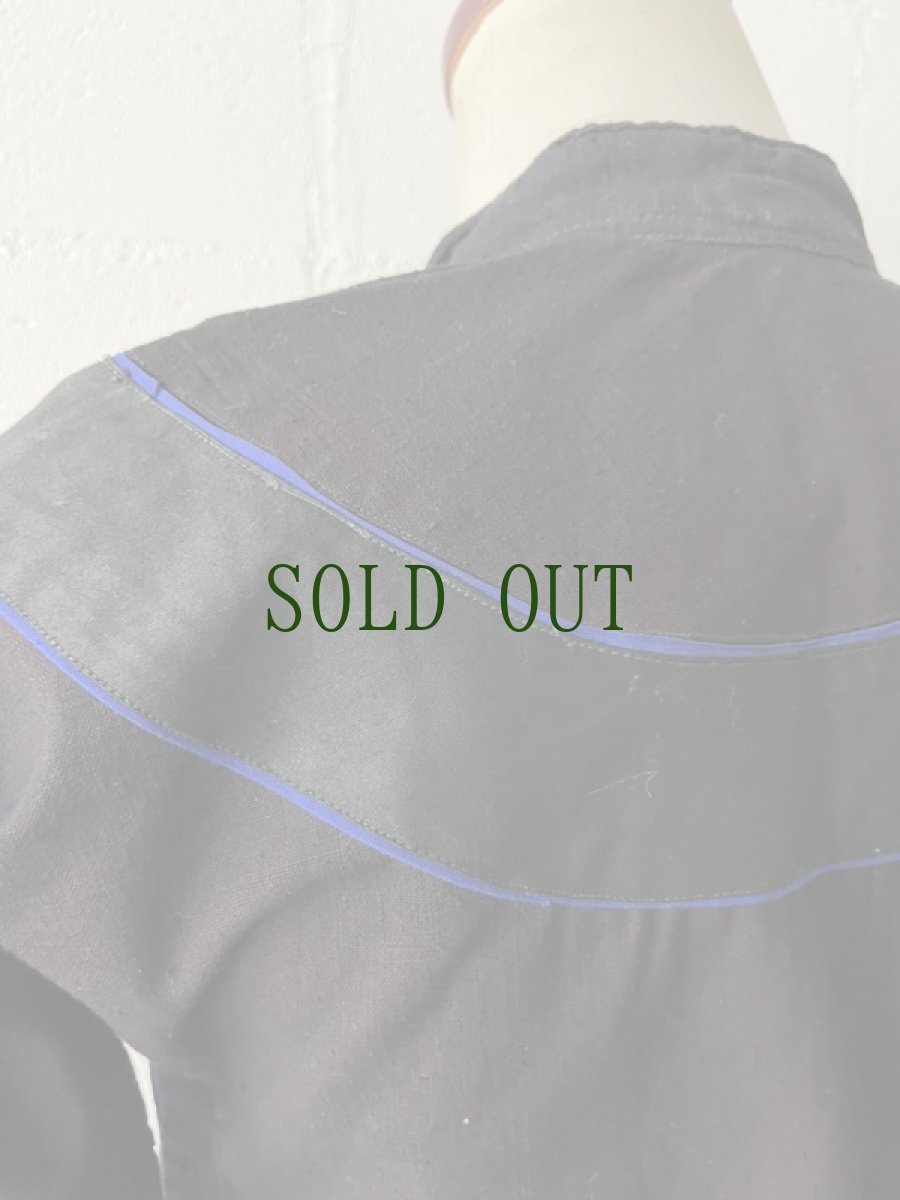 画像10: 貴州省 黔東苗族（ミャオ族） 　木綿・藍染 上衣（ビンテージ）　 (10)