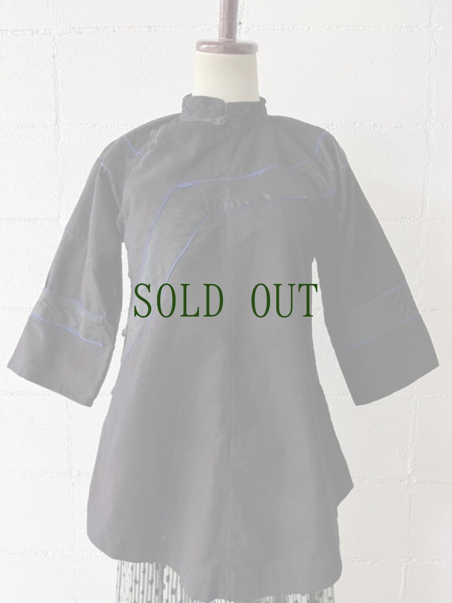 画像3: 貴州省 黔東苗族（ミャオ族） 　木綿・藍染 上衣（ビンテージ）　 (3)