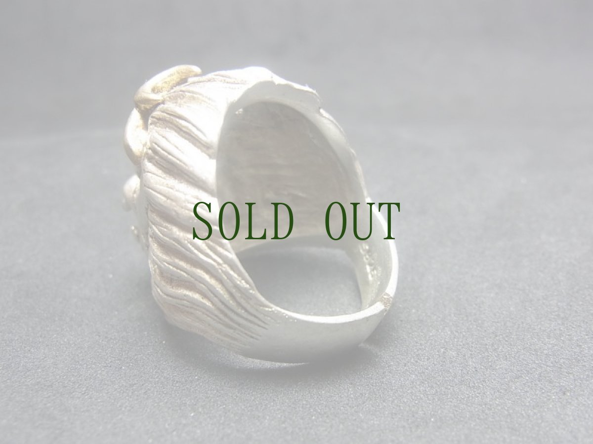 画像4: 貴州ミャオ族のシルバーリング(ミャオ銀)　斉天大聖（孫悟空） (4)