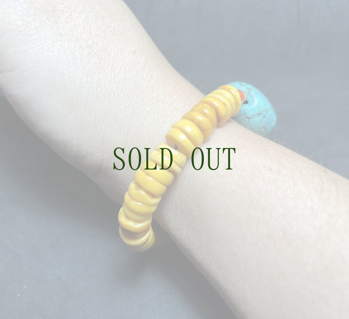 画像9: チベタンターコイズ(yu)と　チベタンアンバー（蜜蜡琥珀）のブレスレット　（TIbetan amber　and old turquoise） (9)