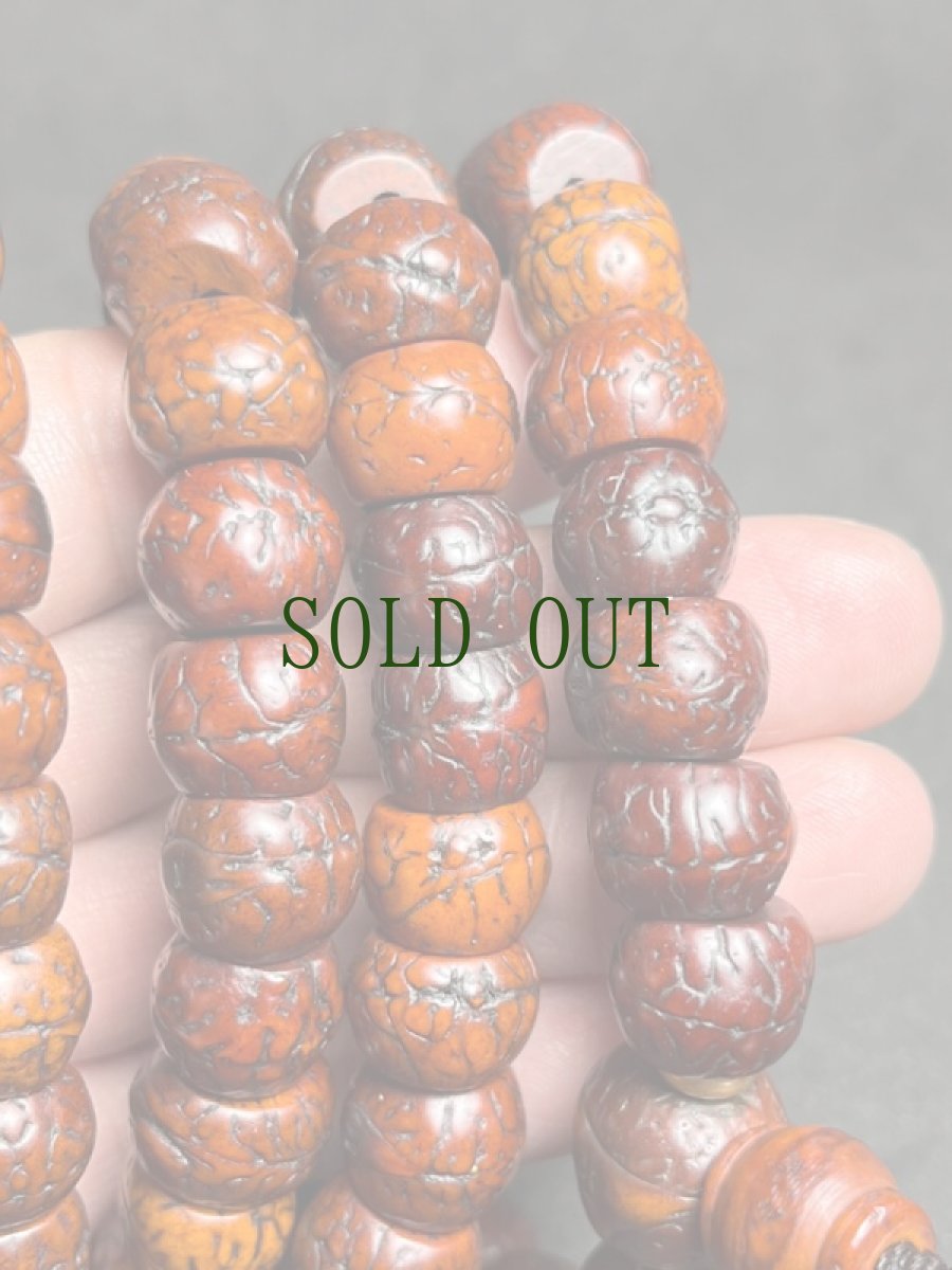 画像6: チベット　老鳳眼菩提樹の御数珠　(Tibetan Buddha Chitta  Mala )　ビンテージ　12mm (6)