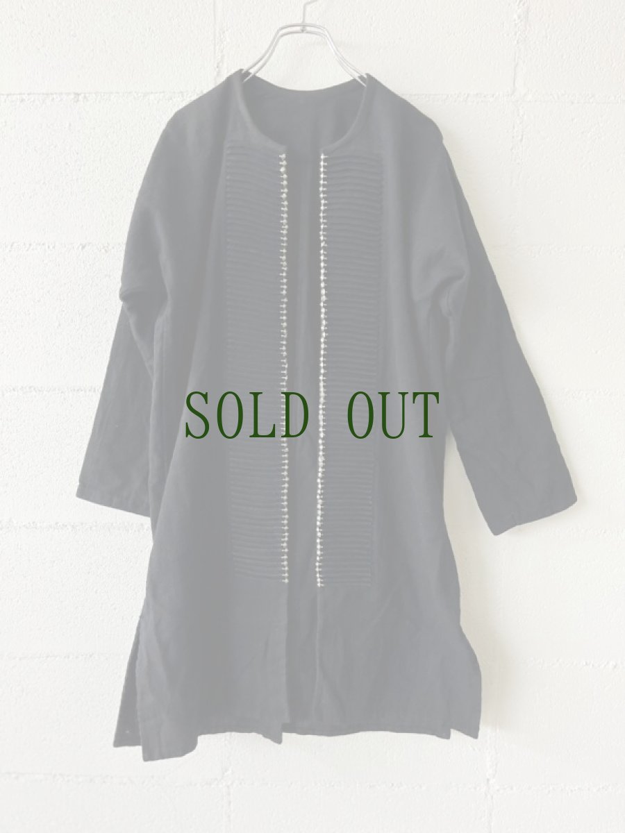 画像7: 雲南省金平県瑶族（jing ping yao）ヤオ族藍染ジャケット（綿麻製・ユニセックス）ビンテージ (7)