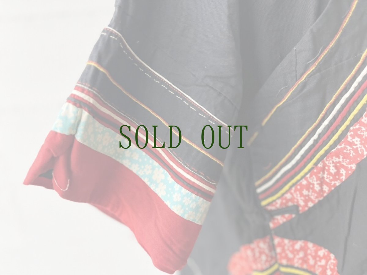 画像4: イ族・四川省涼山彝族（si chuan liang  shan YI  traditional clothing）コットン・上衣（ビンテージ） (4)