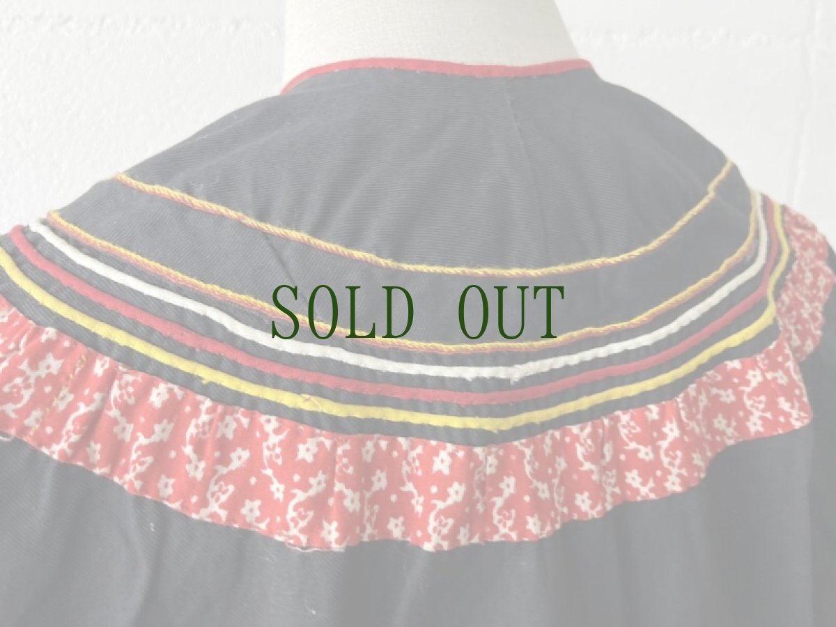 画像11: イ族・四川省涼山彝族（si chuan liang  shan YI  traditional clothing）コットン・上衣（ビンテージ） (11)