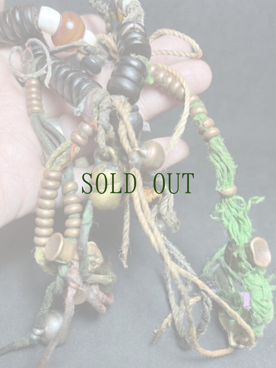 画像10: チベット・老椰子玉とカウンター、天珠の御数珠　(TIbetan old palm beads  mala )　104玉 (10)