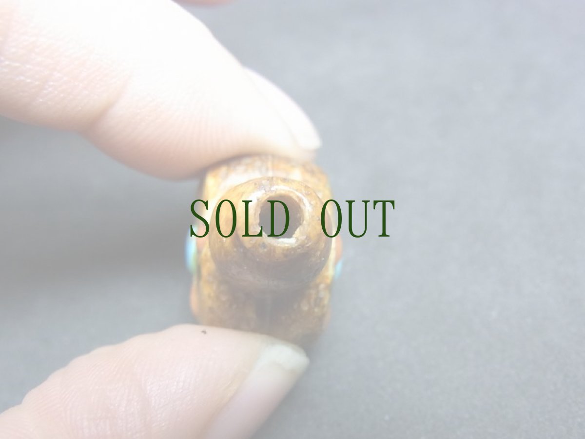 画像6: カパラの親玉　(tibetan old kapala )象嵌加工　 グル玉・数珠飾り　 (6)