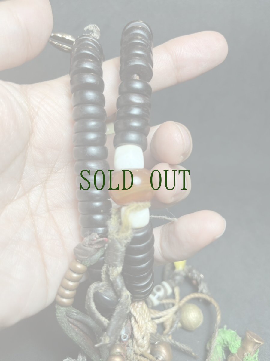 画像8: チベット・老椰子玉とカウンター、天珠の御数珠　(TIbetan old palm beads  mala )　104玉 (8)