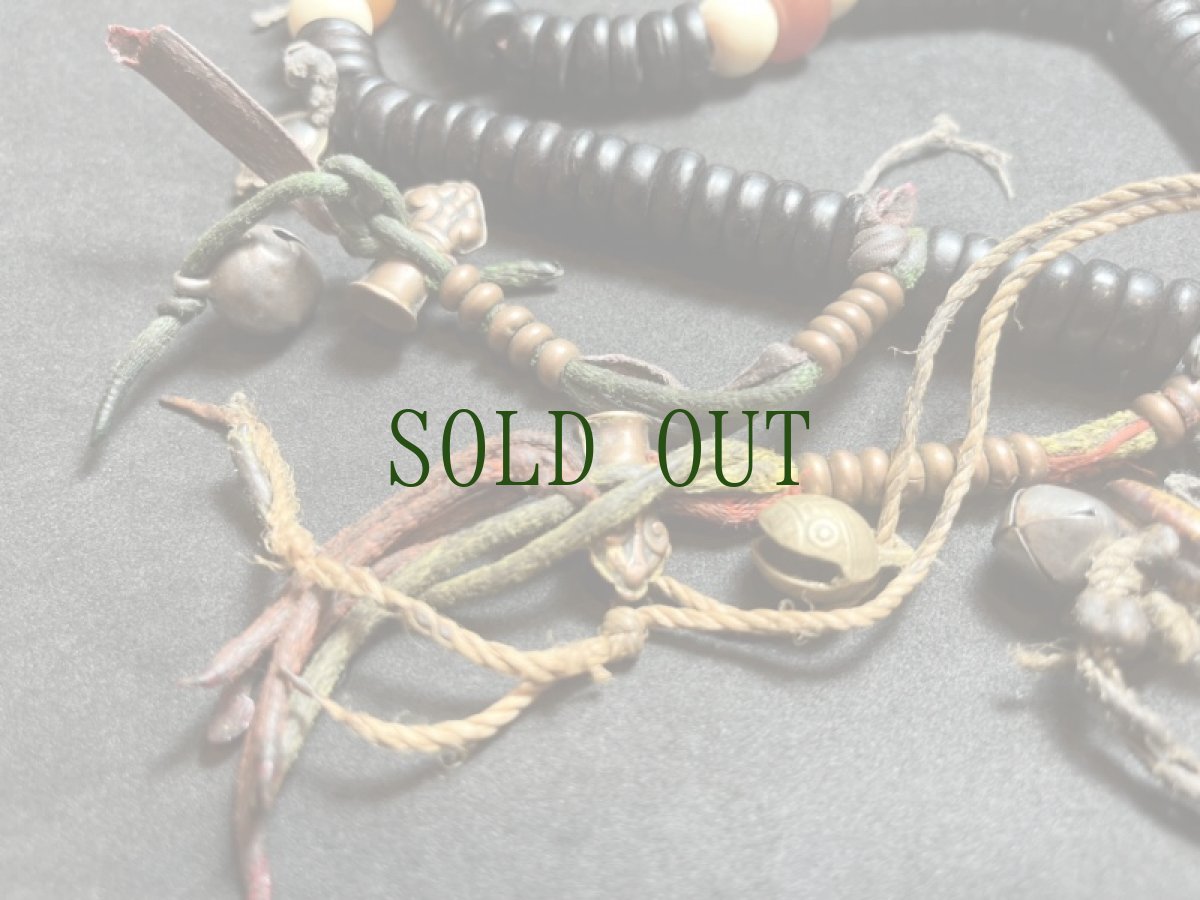 画像7: チベット・老椰子玉とカウンター、天珠の御数珠　(TIbetan old palm beads  mala )　104玉 (7)