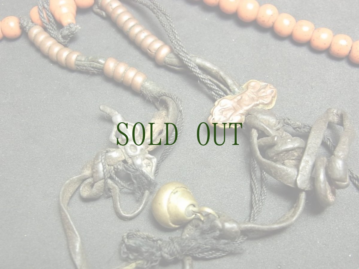 画像6: チベット・老曲扎(チュザ)珠とカウンター、薬師玉の御数珠　(TIbetan old qu zha beads  mala )　100玉 (6)