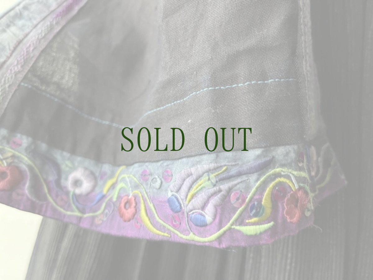 画像11: 貴州省 雷山侗族 （トン族）　木綿・藍染 ジャケット　（アンティーク） (11)