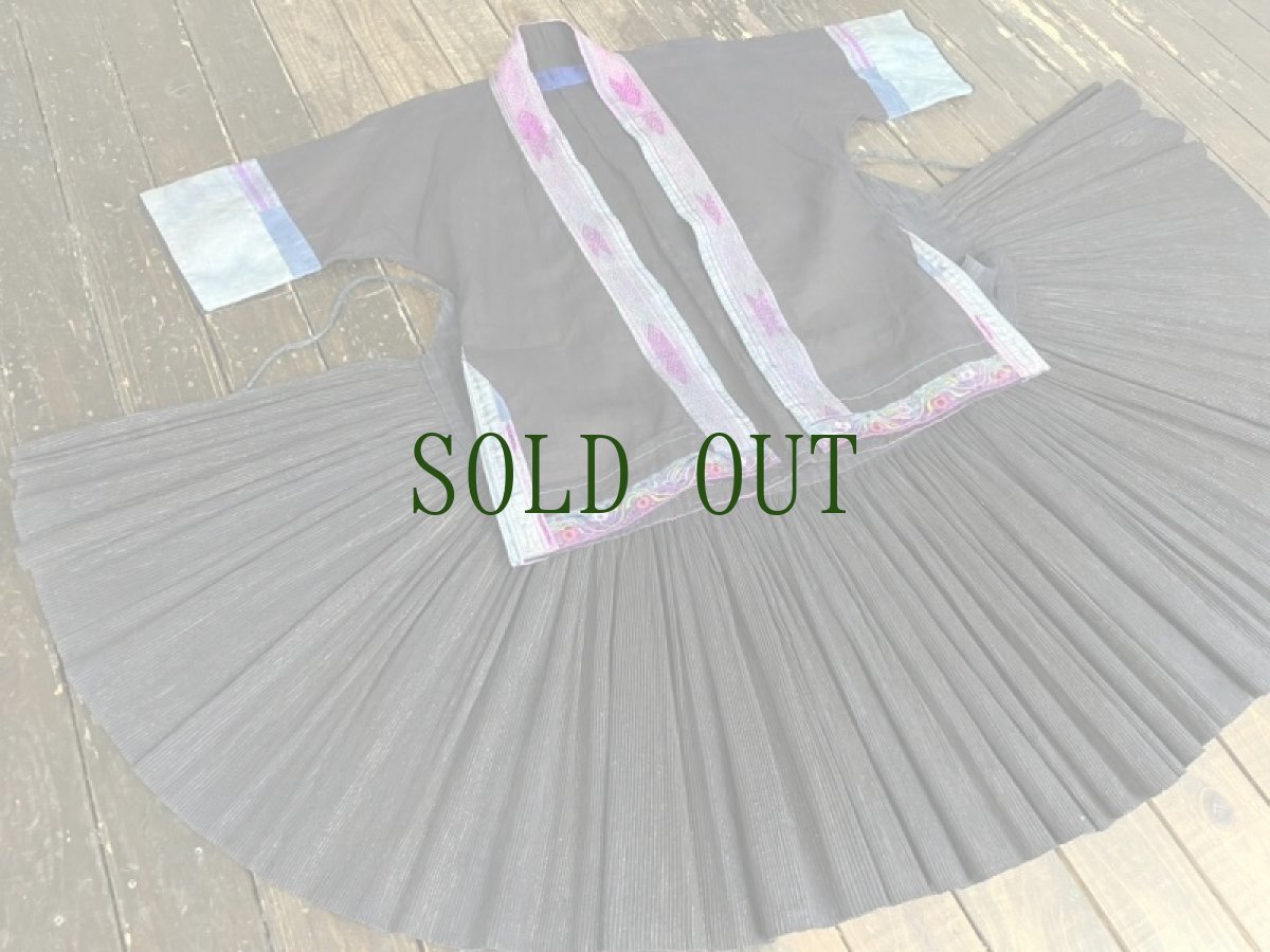 画像18: 貴州省 雷山侗族 （トン族）　木綿・藍染 ジャケット　（アンティーク） (18)