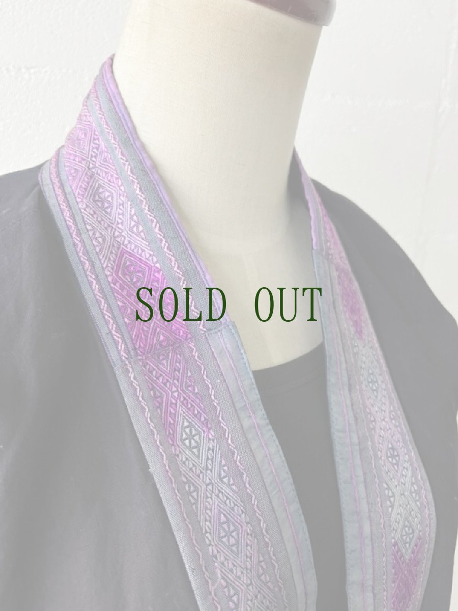 画像12: 貴州省 雷山侗族 （トン族）　木綿・藍染 ジャケット　（アンティーク） (12)