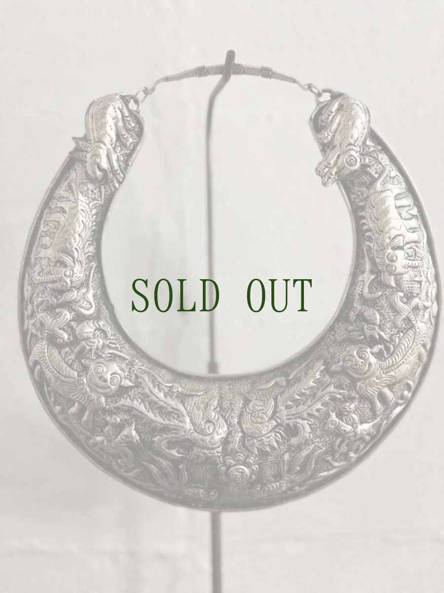 画像2: 貴州省台江施洞地区ミャオ族の首飾り(ミャオシルバー)(ネックレス) (2)