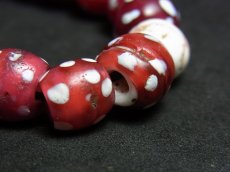 画像7:  ヴェネツィア　オッキオビーズ・ブレスレット（Old Venetian Fancy glass beads)とんぼ玉アンティーク (7)