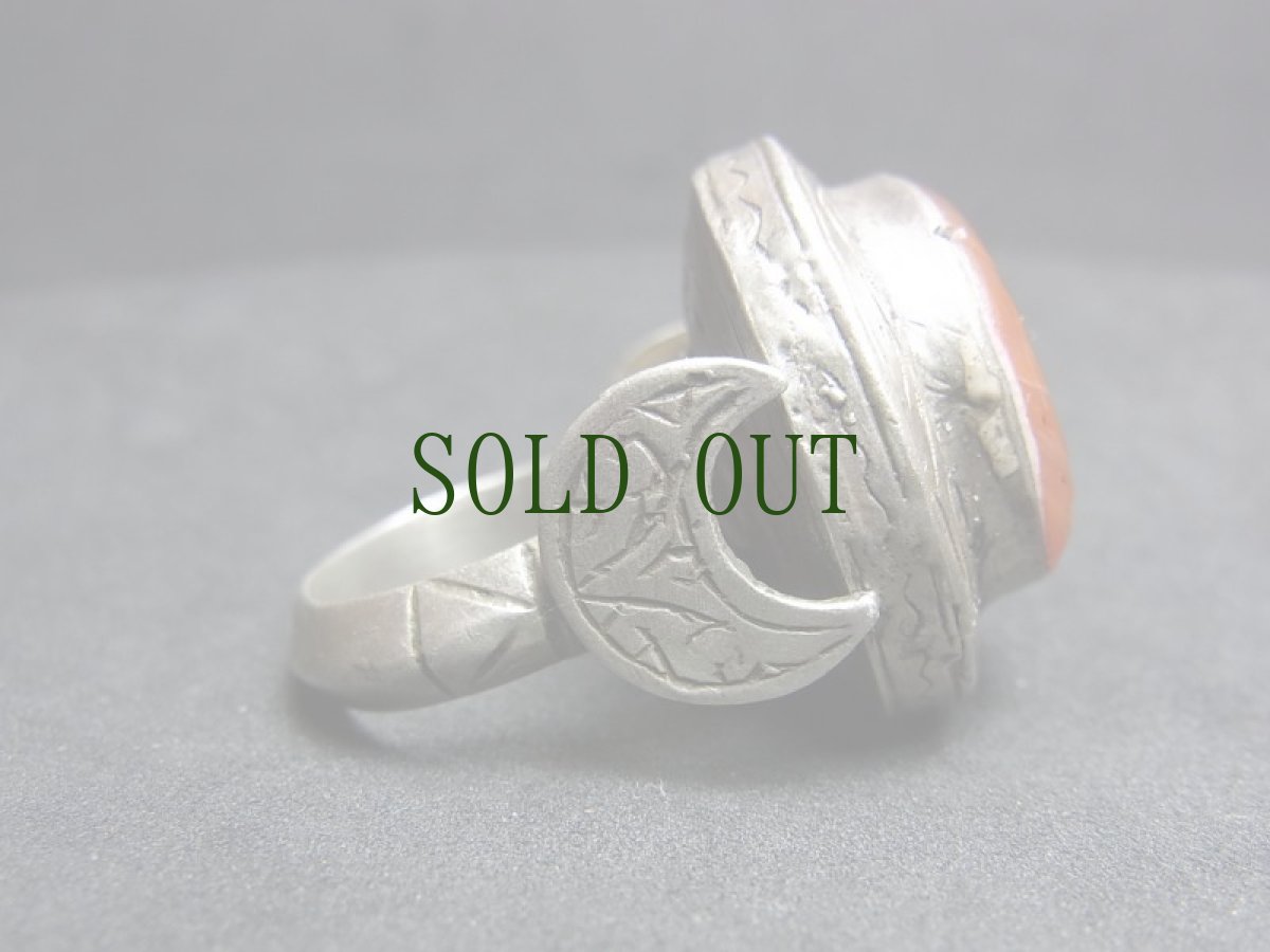 画像3: インタリオのオールドシルバーリング　羚羊デザイン（カーネリアン）ペルシア (3)