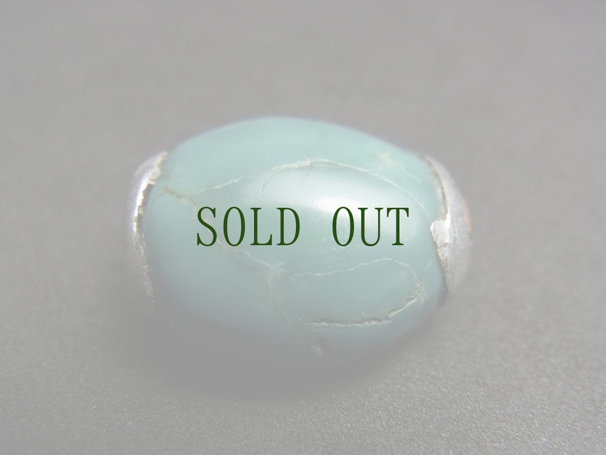 画像5: TIbetan old turquoise　チベタン天然ターコイズ(yu)と銀のペンダントトップ (5)