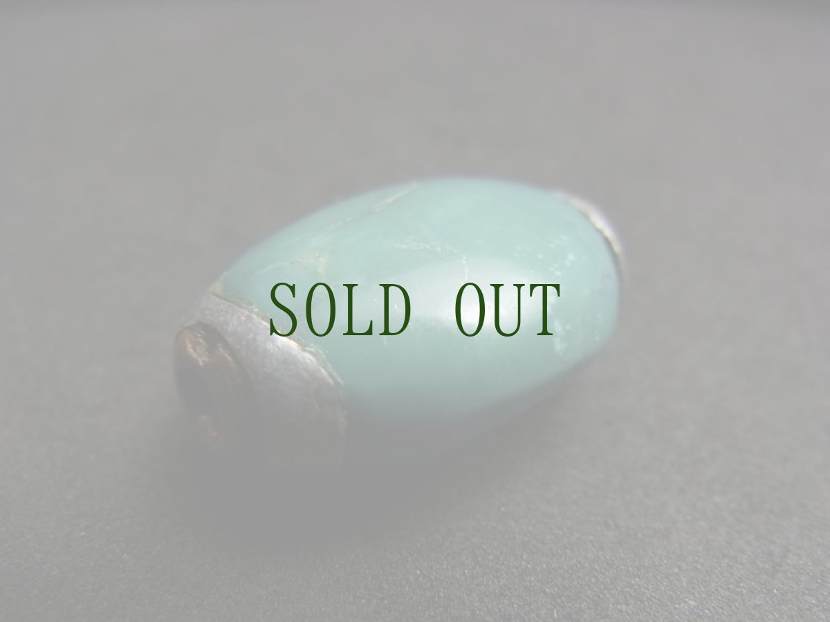 画像4: TIbetan old turquoise　チベタン天然ターコイズ(yu)と銀のペンダントトップ (4)