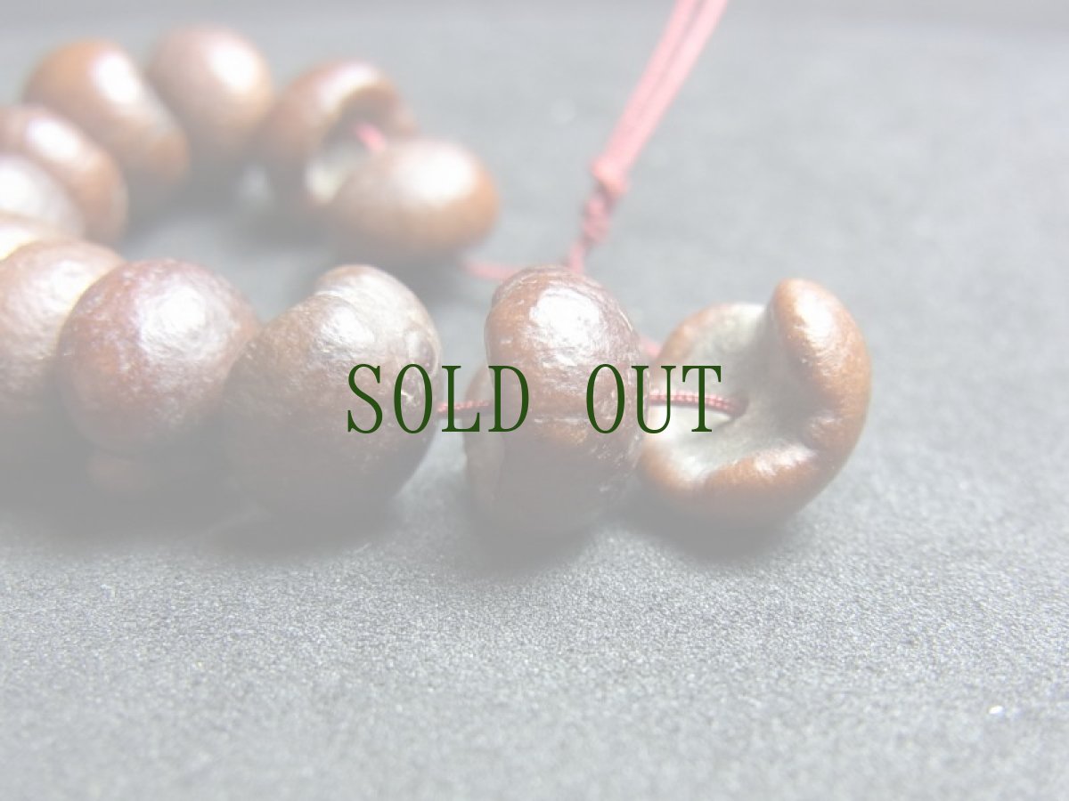 画像2: チベット紫金鉢菩提樹の数珠玉　ばら12珠 (2)